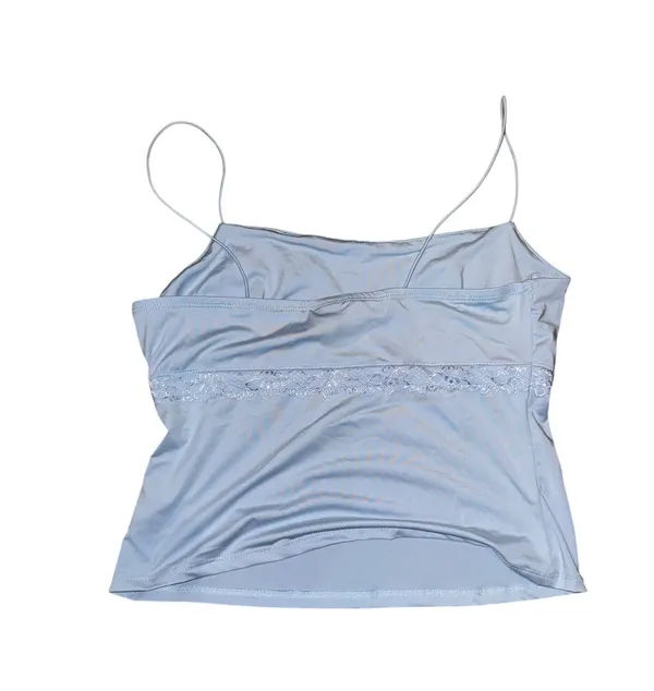 Wild Fable Baby blue lace trim cami tank top - Image 5