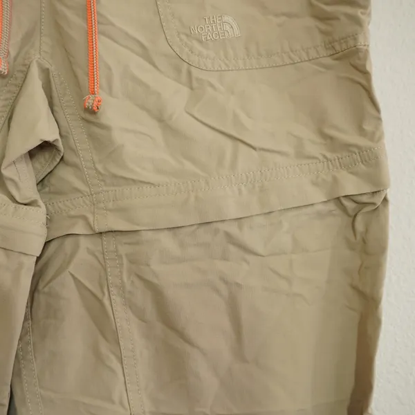 The North Face Women's Size 10 Tan Convertible Hiking Pants Zip Off Shorts Khaki - Image 5