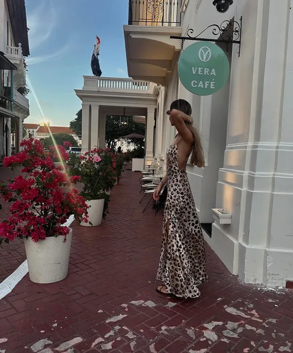 Zara maxi dress Satin animal print leopard cheetah flowy casual summer - Image 6