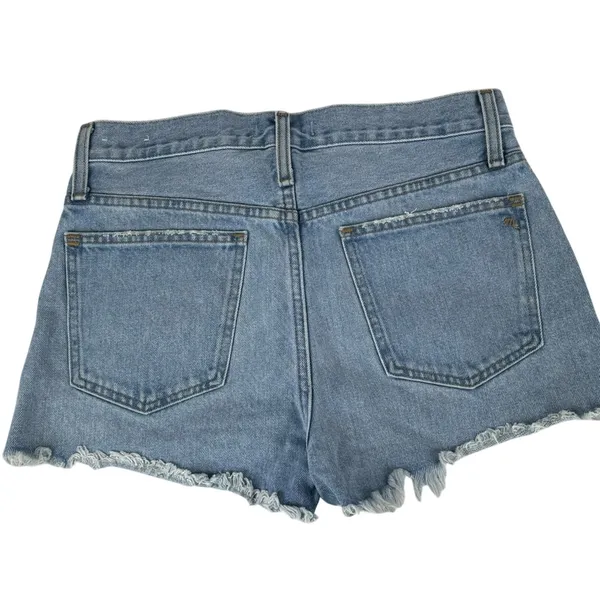 Madewell Raw Hem Relaxed Denim Shorts Size 27 - Image 7