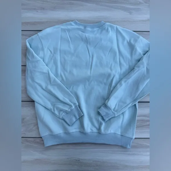 Monika Non Music Sweatshirt Blue Small NWT IN PACKAGE - Image 4