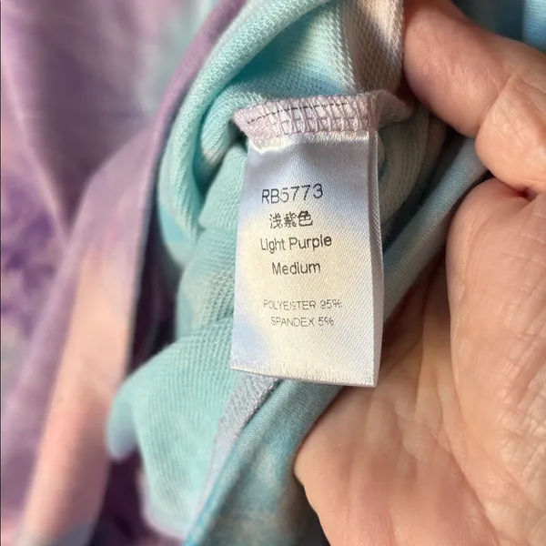 FINAL MARKDOWN Pastel Tie-Dye Women's Hoodie medium - Image 4
