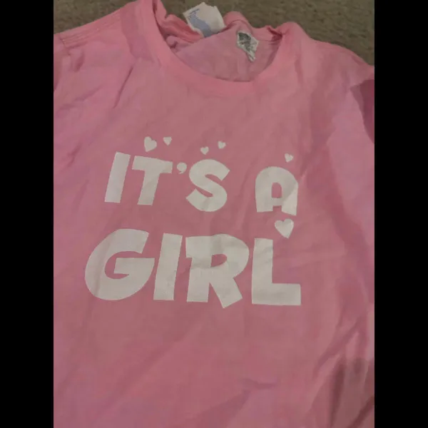 It’s a girl top pink gender party small size top shirt woman - Image 2