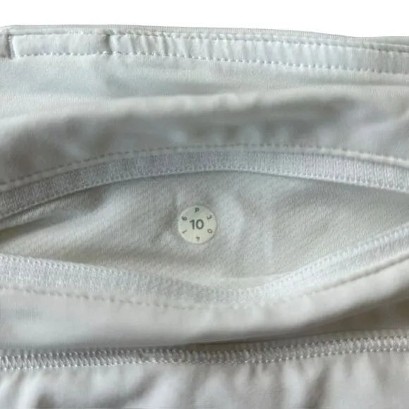 Lululemon Women’s 10 Circuit Breaker Skirt‎ Skort White Athletic Tennis Golf - Image 12
