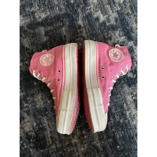 Converse Hi Top Platform Sneakers CTAS Lift Oops Pink A07141C Women’s 8US Bright - Image 6