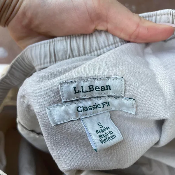 L.L bean y2k tan cotton capri cargo pants sz s - Image 7
