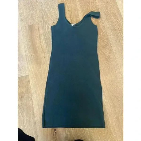 NWT Wishlist Womens Green Scoop Neck Sleeveless Midi Bodycon Tank‎ Dress Sz S - Image 5
