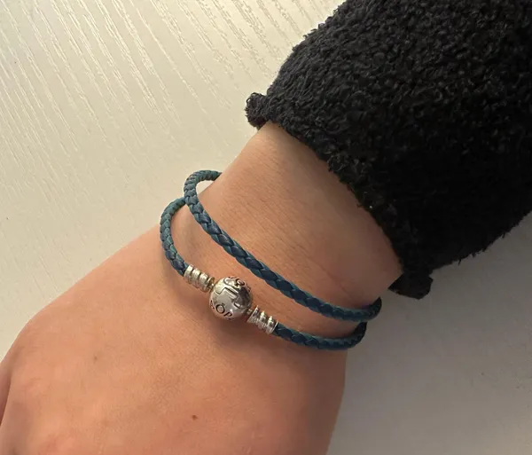 Pandora Blue Wrap bracelet - Leather - Image 2
