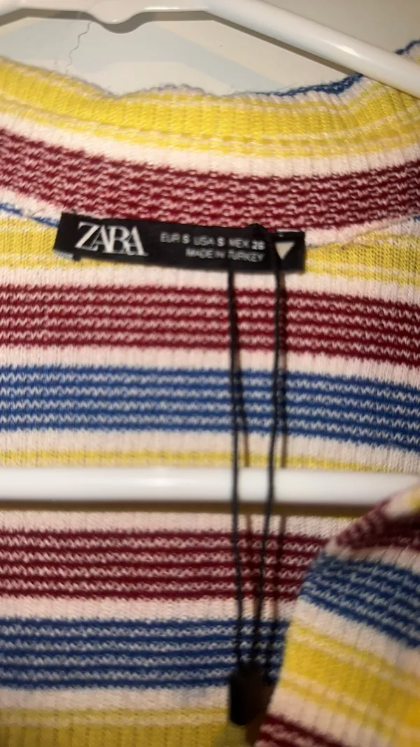 ZARA Striped Crop Top - Image 4