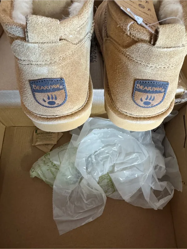 Bearpaw Women’s Super Shorty Wide Iced Coffee Size 8 New 360 Wide BearCoat - Image 7