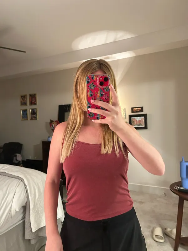 Zara deep dusty rose tank top - Image 2