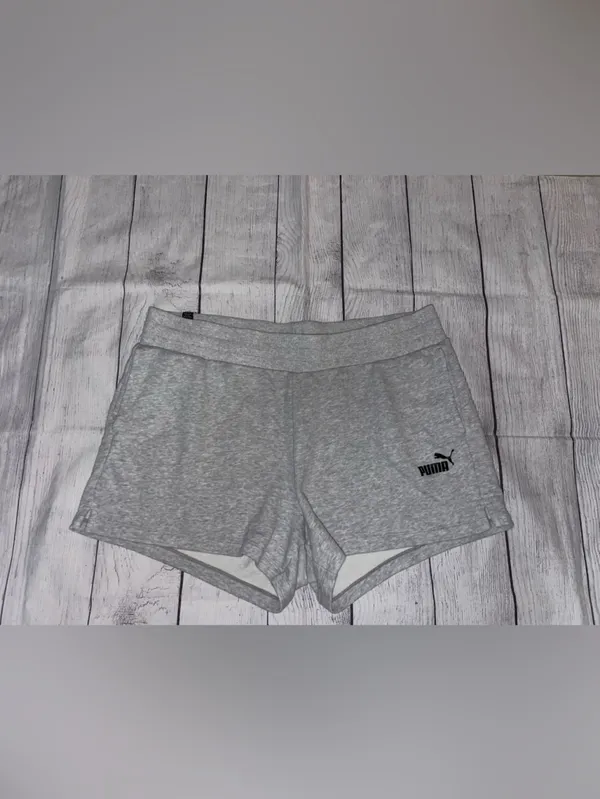 Puma Women's Gray Athletic Sweat Shorts - Image 2