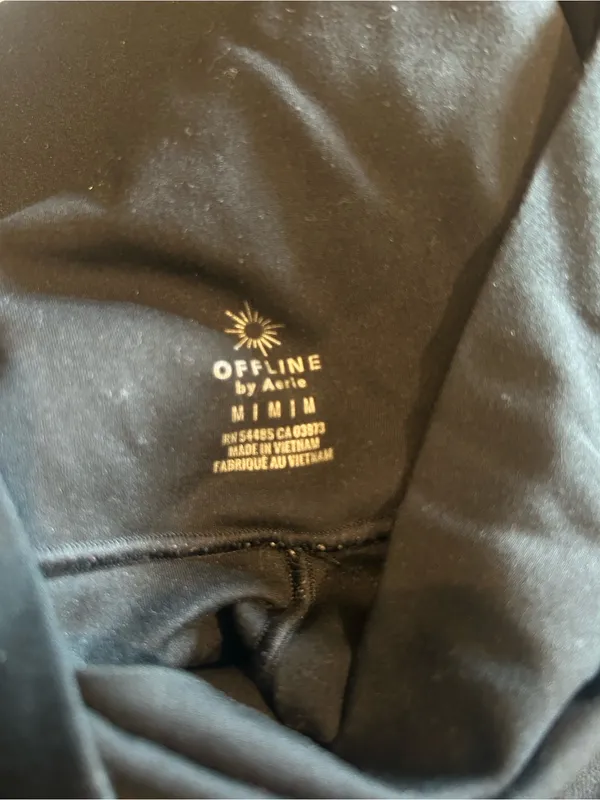 OFFLINE By Aerie Real Me High Waisted Crossover Flare black Legging - Image 7