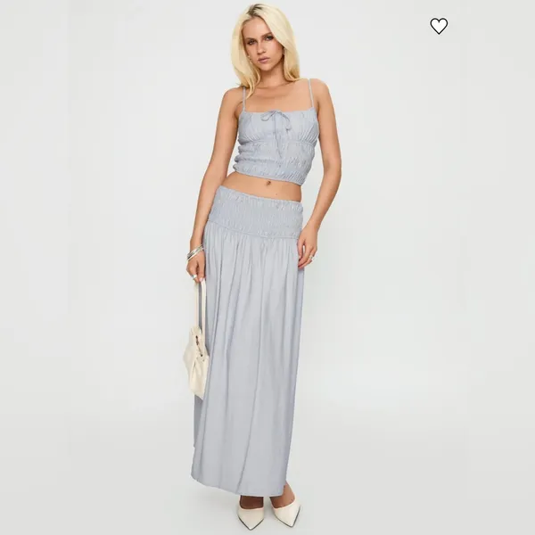 NWT Princess Polly “Fall Back In” Tank Top Shirt (Blue) - Image 3