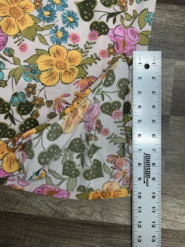 Vtg Floral Slip Dress XS Y2K Retro 70s Inspired Boho Festival Midi Hippie Garden - Image 7
