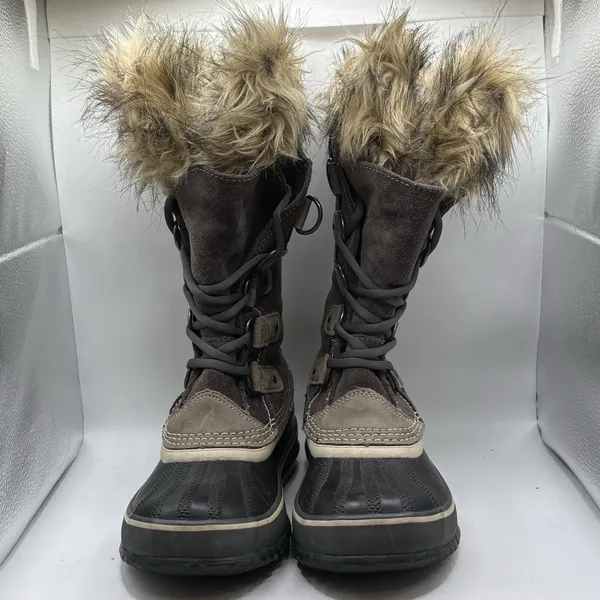 Sorel Joan of Arctic Winter Snow Boots Womens Size 6 Tall Waterproof Faux Fur - Image 2