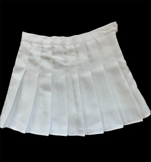 White Pleated Tennis Skort Skirt Womens Small - Image 3