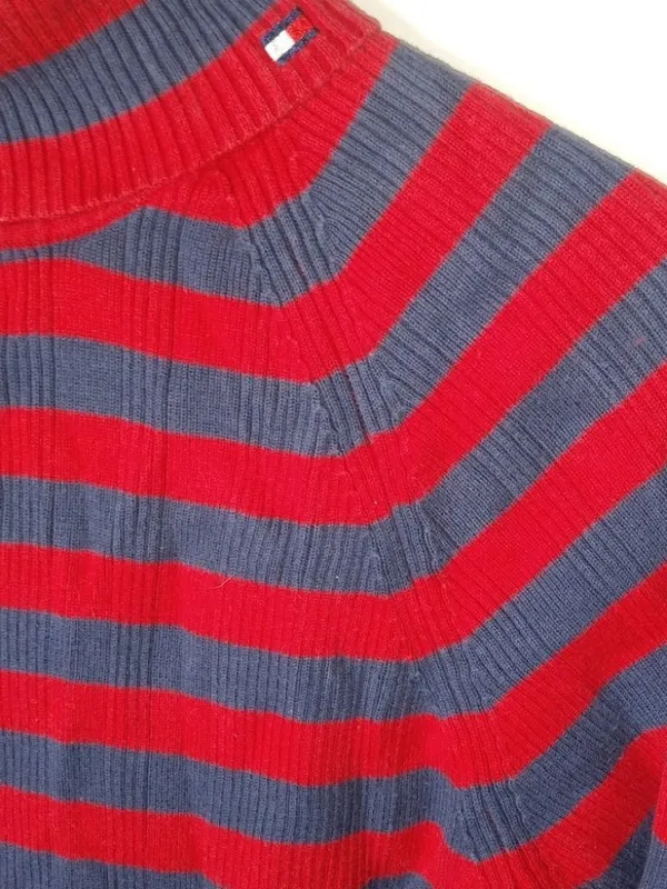 Tommy Hilfiger Striped Ribbed Top L - Image 2