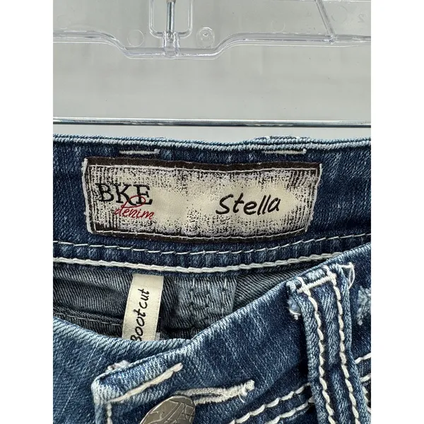 BKE bootcut Stella size 27 XXLONG western ranch farm rodeo contrast stitching - Image 4