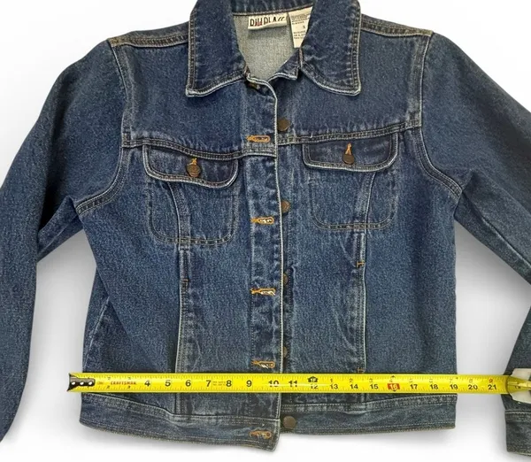 Vintage Bill Blass Jeans Women's Small Blue Denim Trucker Jacket - Image 5