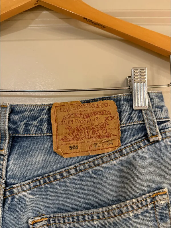 Levi’s Denim 501 Shorts Distressed Women’s 29" - Image 3