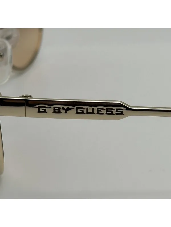 G by Guess Aviator Sunglasses with Gradient Brown Lenses - Image 6
