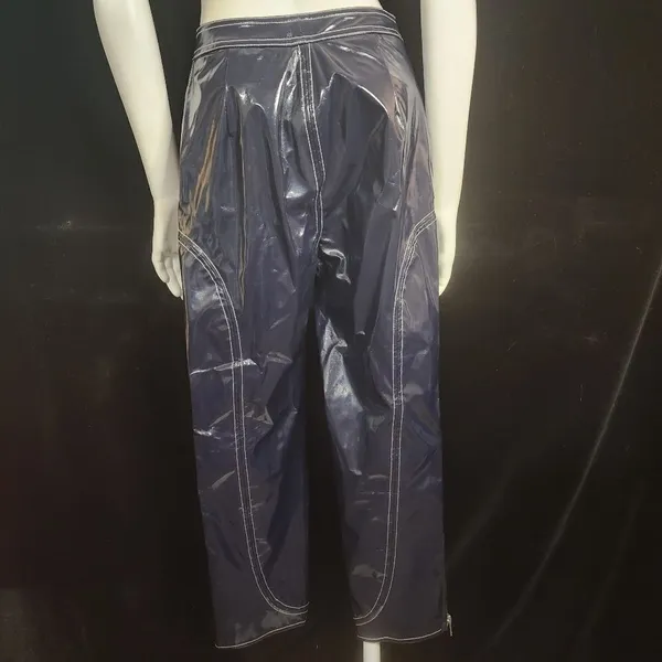 For Love & Lemons Idol Vinyl Blue Pants (XS) - Image 8