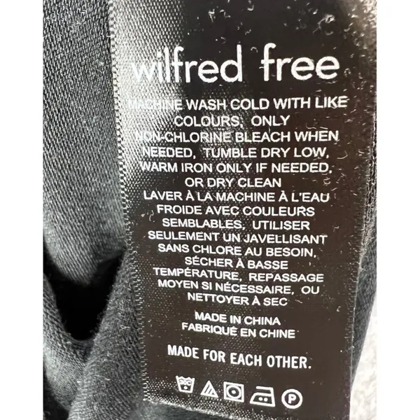 Wilfred Free Sweater Womens Small Black Long‎ Sleeve Pullover Crewneck Soft Top - Image 10