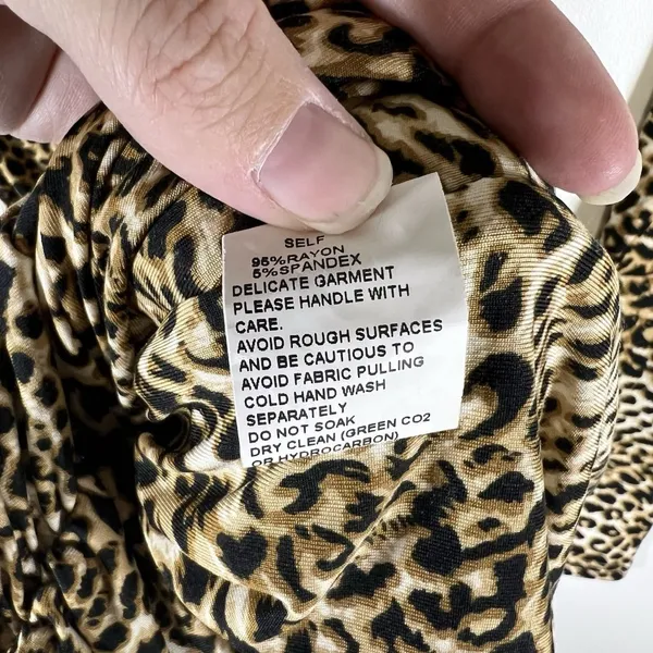 SNDYS x Revolve Skin Leopard Bodycon Maxi Dress Size XS Sexy Designer‎ Going Out - Image 5