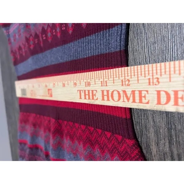 Athleta Womens Red‎ Fair Isle Sweater Dress Long Sleeve Cotton Blend Cabin Small - Image 6