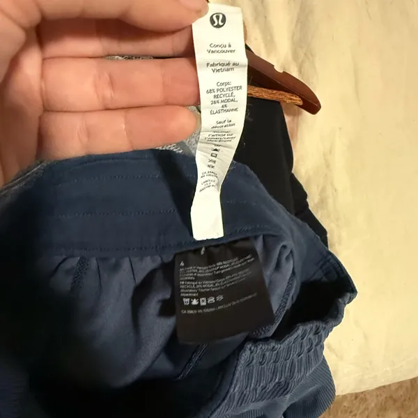 Lululemon Ribbed Softstreme Mid-Rise Wide-Leg Cropped Pant 25" True Navy - Image 10