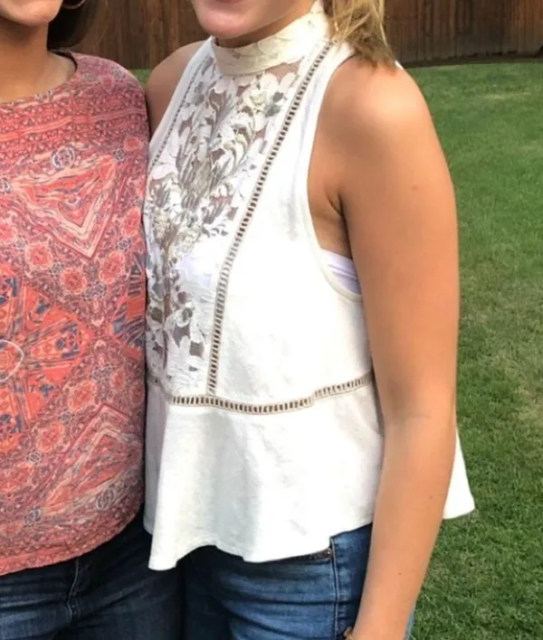 Free People Embroidered Shift Top - Image 9