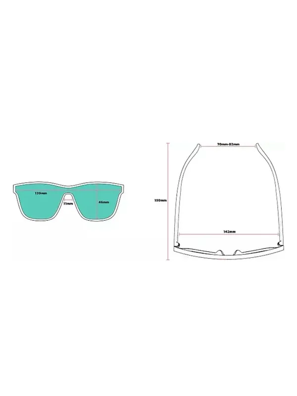 goodr VRG Mirrored Shield Sunglasses Black frame From Zero To Blitzed unisex New - Image 9