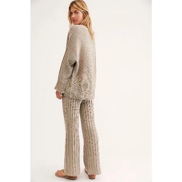 Free People Beach Tan Imogene Sweater Pants Sz.S - Image 3