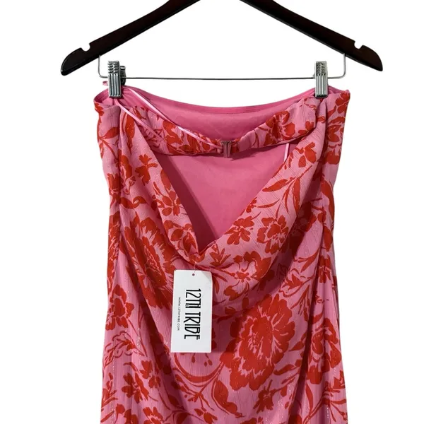 NWT 12TH TRIBE Mon Cherie Floral Strapless Maxi Dress - Image 8