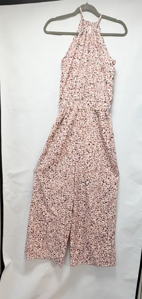 ✨ Boho Floral Halter Jumpsuit • Wide Leg • Size S 🌸 - Image 9