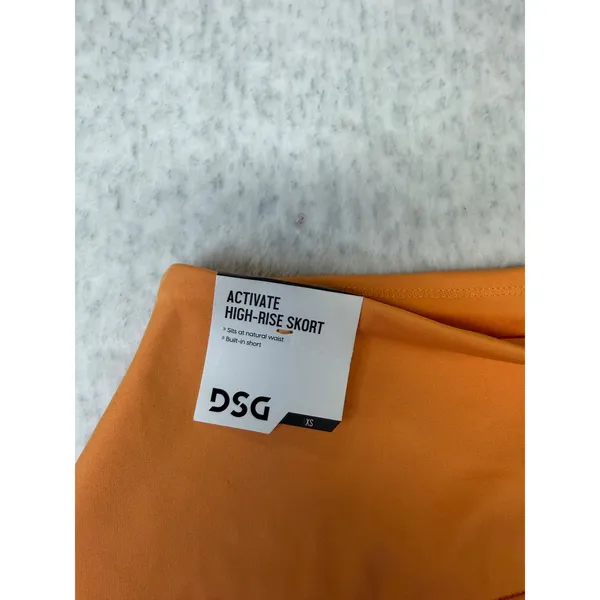 DSG Activate High-Rise Skort Vintage Orange Piped Athletic Tennis Skirt XS‎ NEW - Image 4