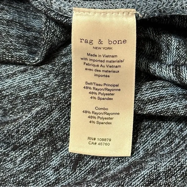 Rag & Bone Women’s Size S Blue Black Space Dye Ramona V-Neck Sleeveless Tank Top - Image 14
