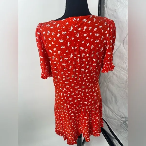 H&M sundress red and white‎ size medium - Image 5