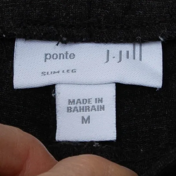 J. Jill Ponte Slim Leg Pull‎ On Pants Size M Dark Gray Stretch Everyday Capsule - Image 4