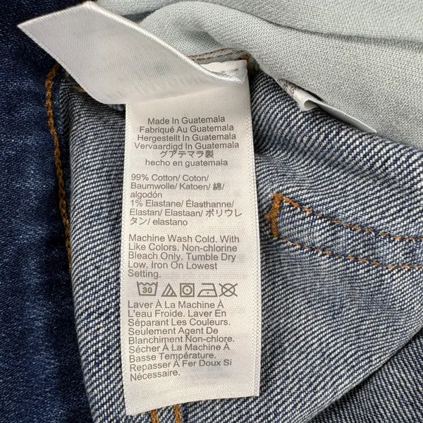 J. Crew Factory Classic Denim Shorts Cuffed Hem‎ Pacific Blue Wash Size 29 Waist - Image 5