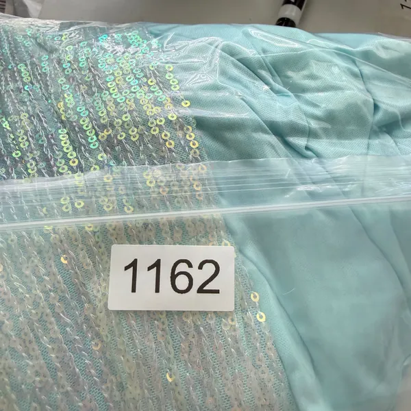 IEENA for Mac Duggal Gown Aqua Iridescent Sequin One Shoulder Dress Prom Women 2 - Image 8