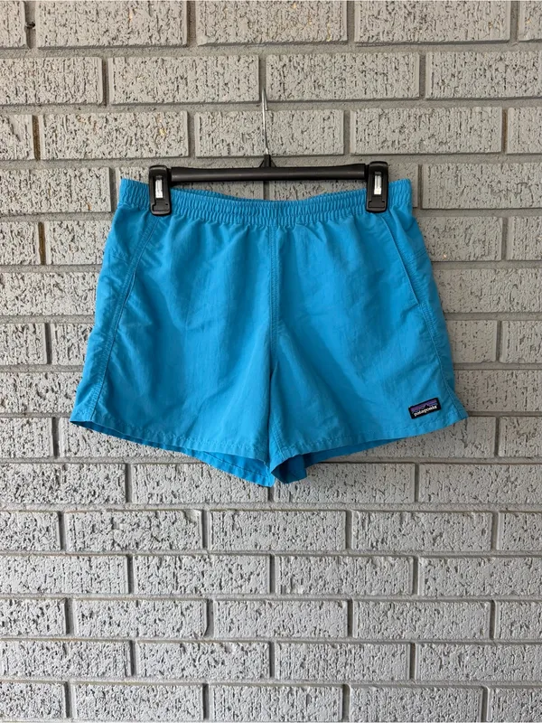 Patagonia Baggies 5” Shorts Bright Blue Women’s Size Small - Image 2