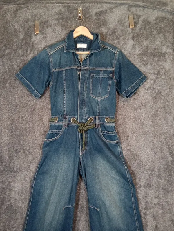 We The Free Edison Coverall Wide Leg Belted Button Streetwear Boho Western XS - Image 4