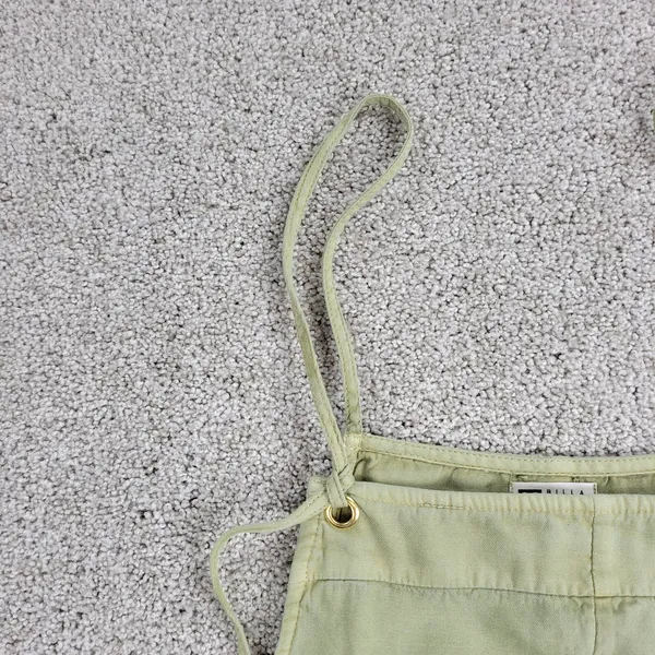 BillaBong Wild Pursuit Overall Romper Womens S Green Spaghetti Tie Shorts Casual - Image 9