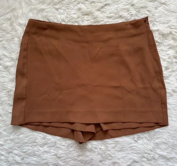 Jason Wu Skort Mini Skirt Shorts Neutral Brown M - Image 2