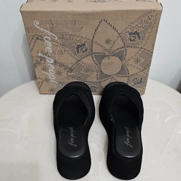 Free People Almost Paradise Platform Blk/Noir 3 Size 38 EU 8 66684663 - Image 8
