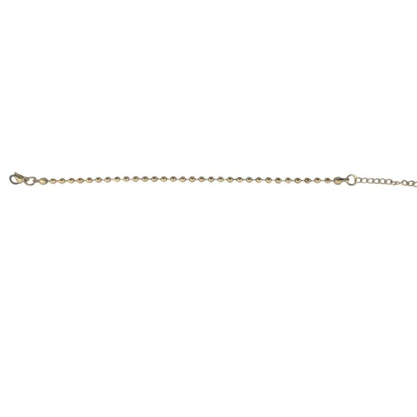 Bracelet Women Ball Chain Gold‎ Tone Adjustable 6.5-8.5in - Image 2