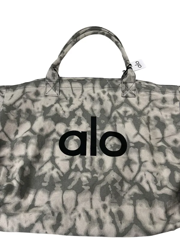 Iconic Shopper Tote , Grey tie-dye pattern Tota Pilates & Yoga Bag ALO Yoga Nwt - Image 5