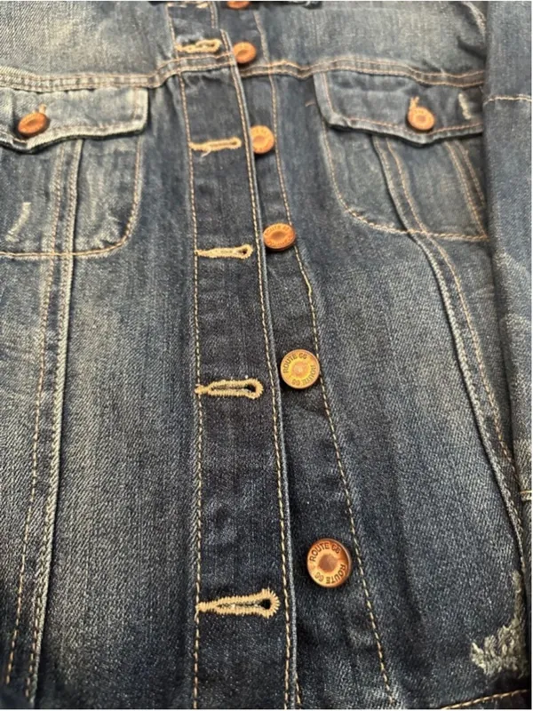 Route 66 Denim Jacket Blue Women's Small - Image 2